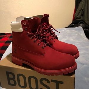 Brand new Red Timberlands. Size 11.5. Never been worn